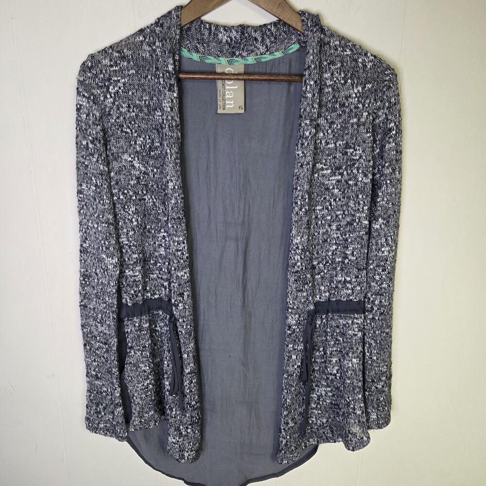 Anthropologie Dolan Open Cardigan Layered Gray Size XS